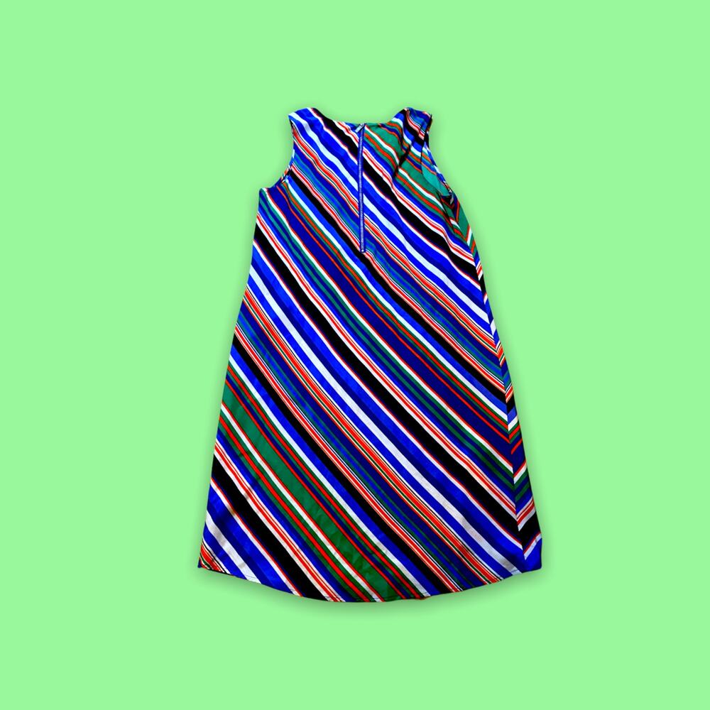 Halogen Diagonal Multicolor Striped Mini Shirt Dr… - image 6